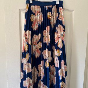 NWT A New Day Pleated Floral Maxi Skirt